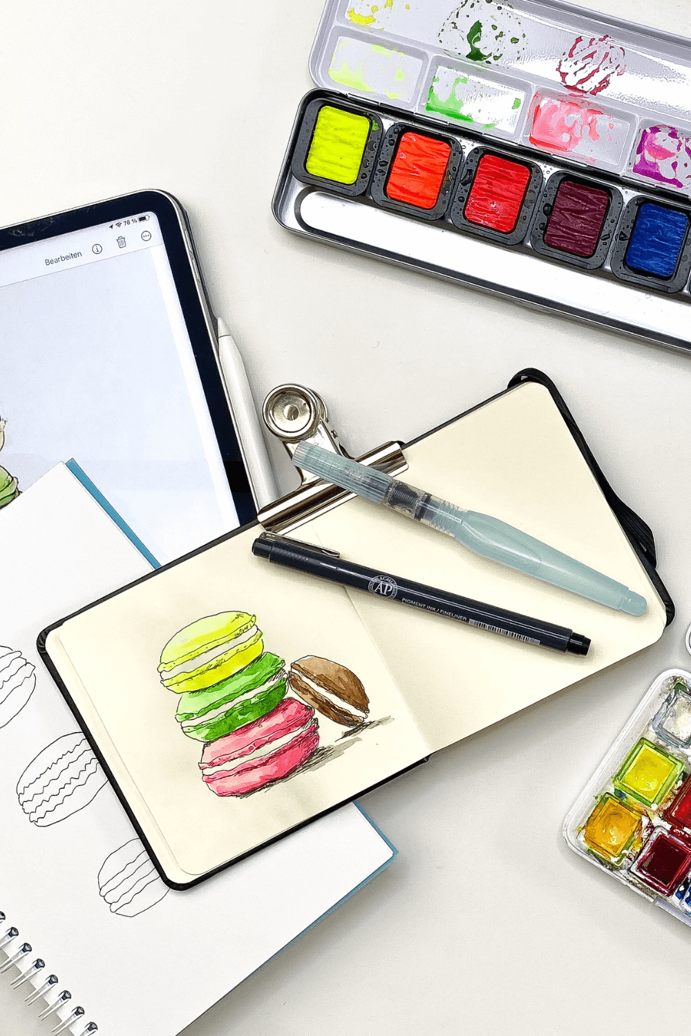 Kuchen-zeichnen-mit-fineliner Kuchen zeichnen mit Fineliner
